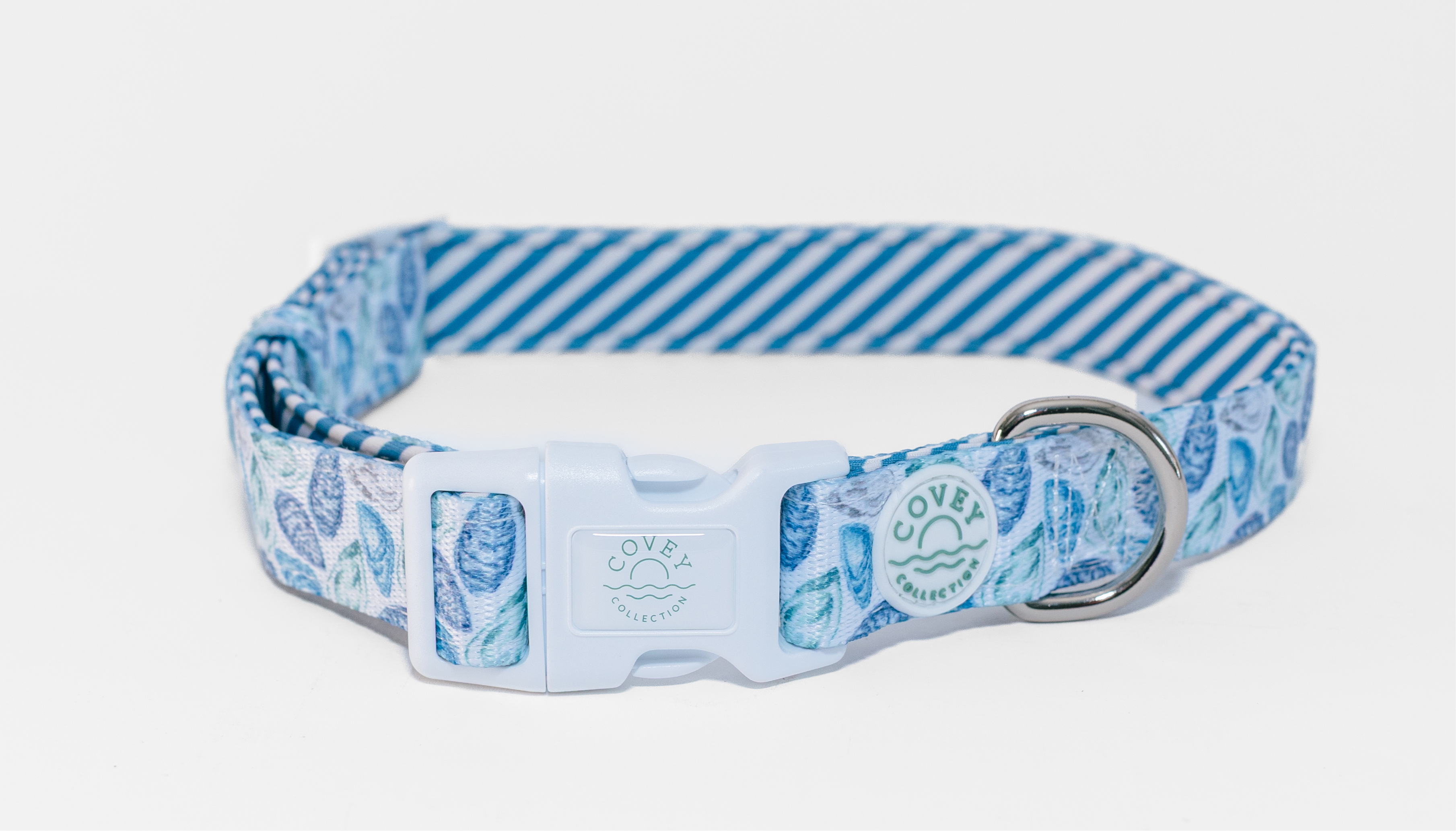 Covey Collection - Wholesale Pet Collar - Dog - Blue Oyster Dog Collar0