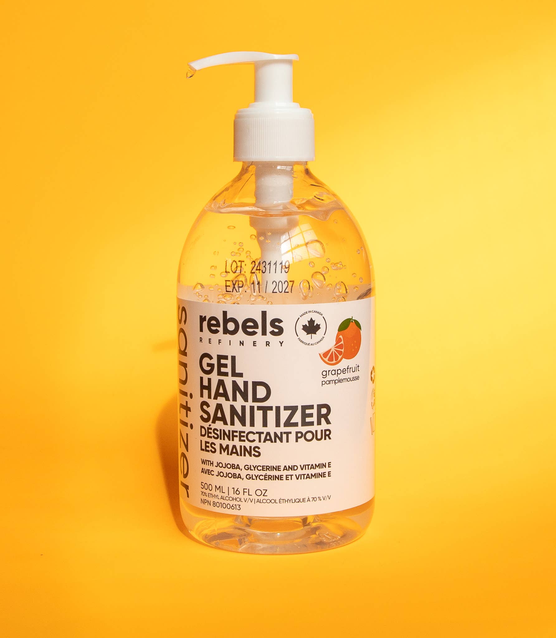 Rebels Refinery - Wholesale Hand Sanitizer - Grapefruit Hand Sanitizer GEL REFILL1