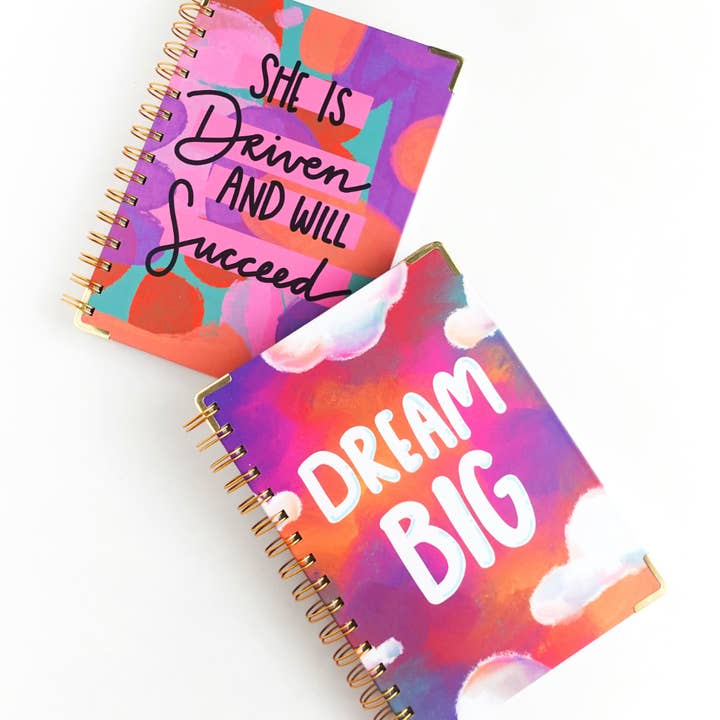 Pretty Peacock Paperie - Women's Empowerment - Wholesale Journal/Diary - She is Driven and Will Succeed Hardcover Spiral Journal3