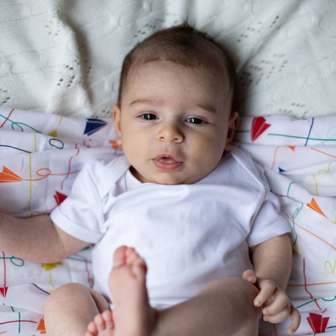 Emotion & Kids – Engroshandel Svøb - Baby – PAPIRFLY & MIDNATSBLÅ MUSLIN SVØB 2-PAK
