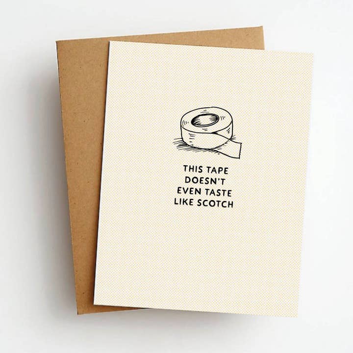 Cartão de Cumprimentos Engraçado do Dia-a-Dia com Sabor a Uísque por atacado de Skel & Co