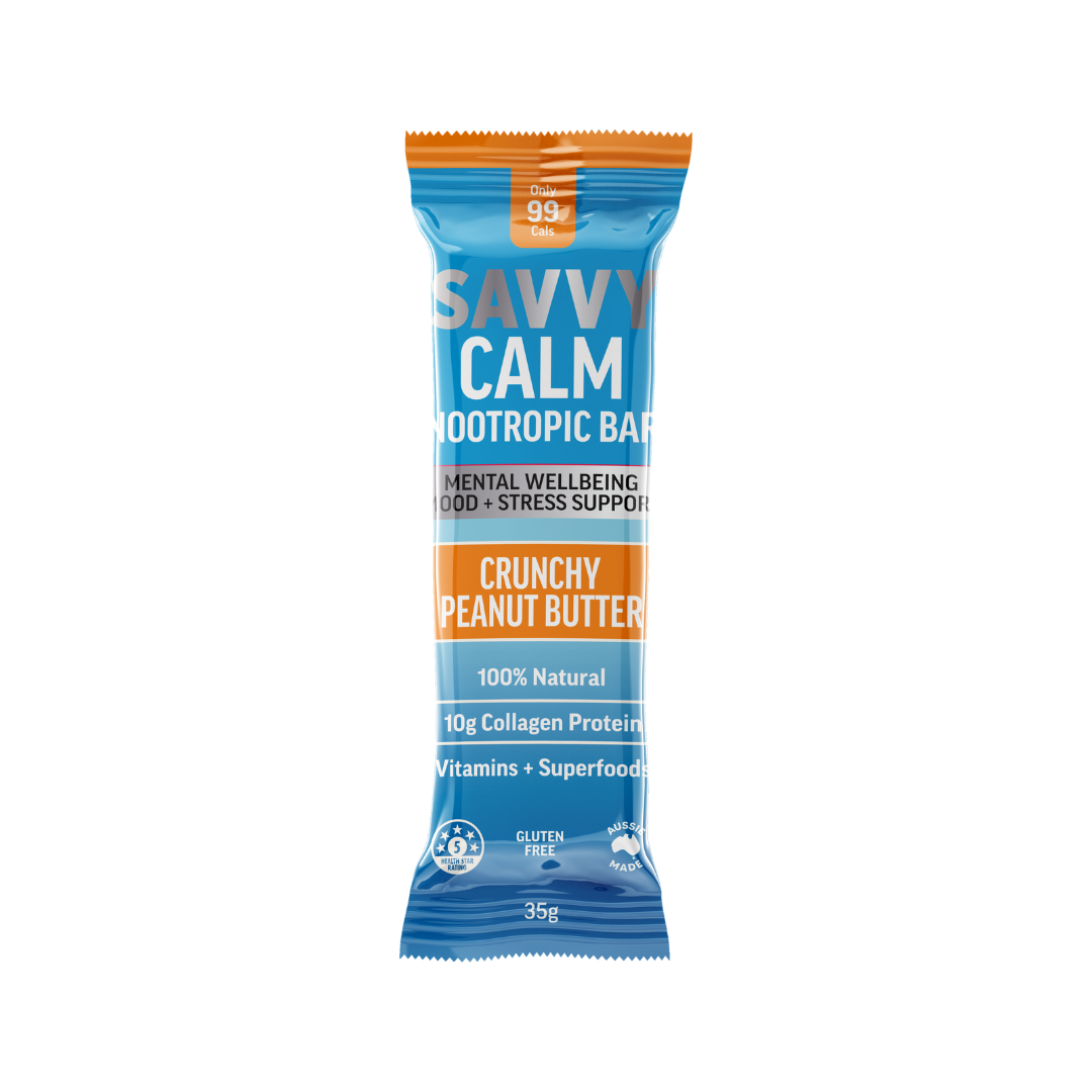 SAVVY BEVERAGES - Wholesale Snack bar - CALMING COLLAGEN PROTEIN BAR + Nootropics16