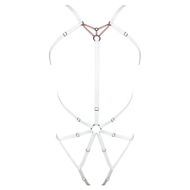 Frisson Body Harness Crystal for wholesale by Monique Morin Lingerie