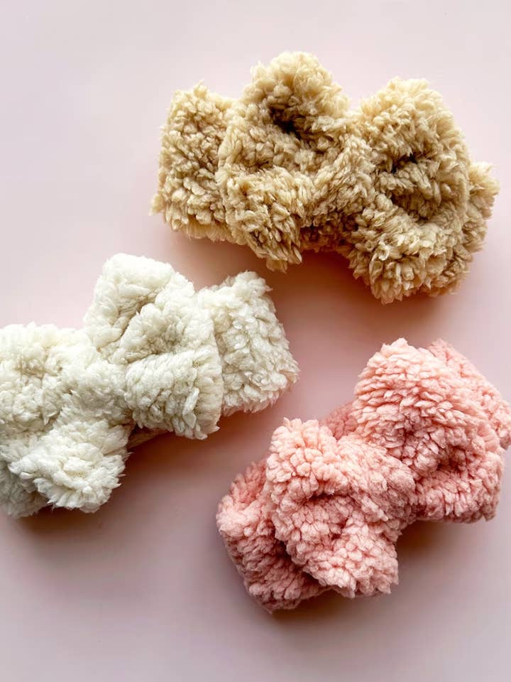 Baby Girl Teddy Bow Headband for wholesale by PopFizzCheers