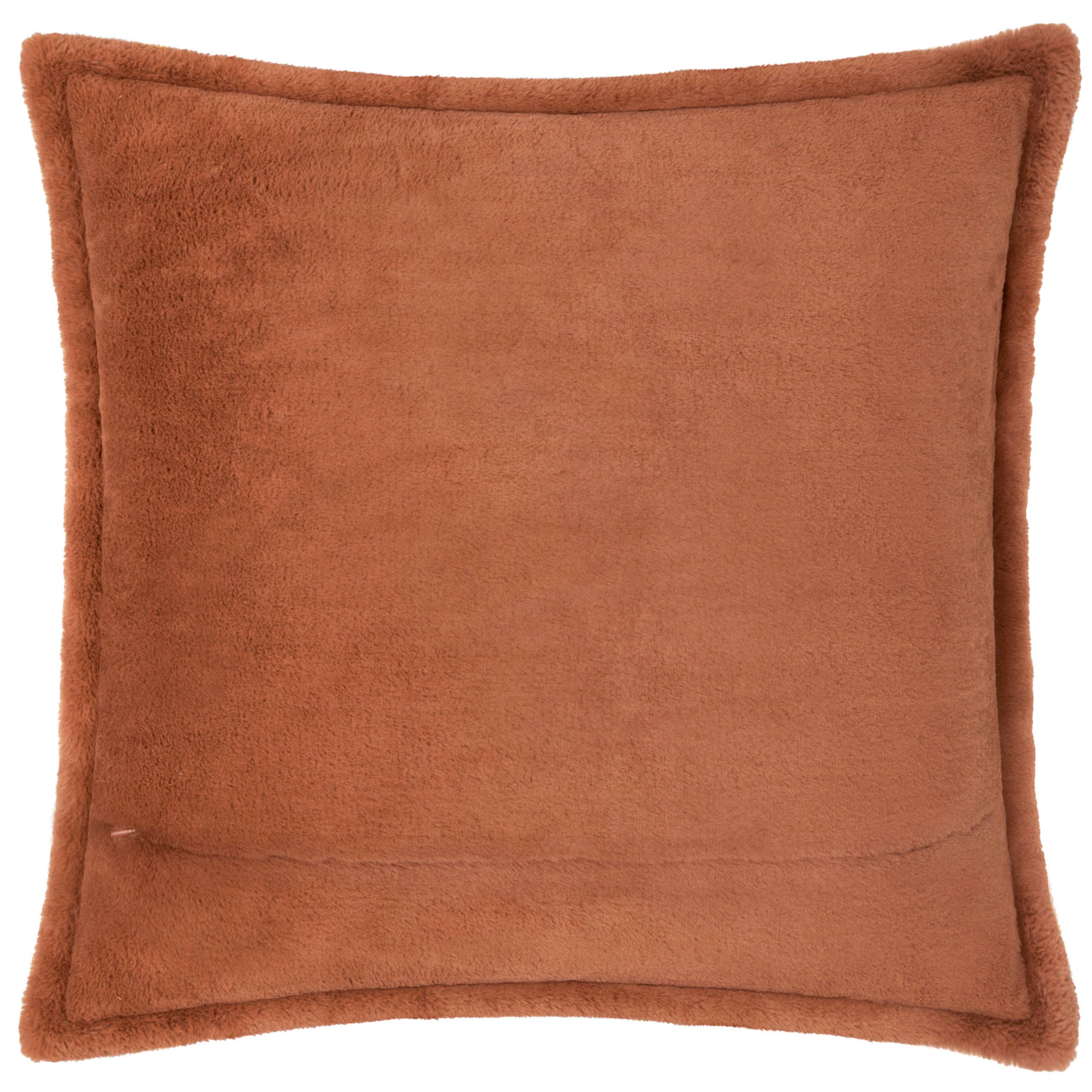Kallu Faux Fur Cushion Rust for wholesale on Faire2