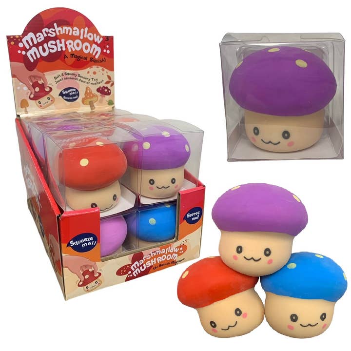 Handee Products - Wholesale Squishy Toy - Kids & Baby - Marshmallow Mushrooms