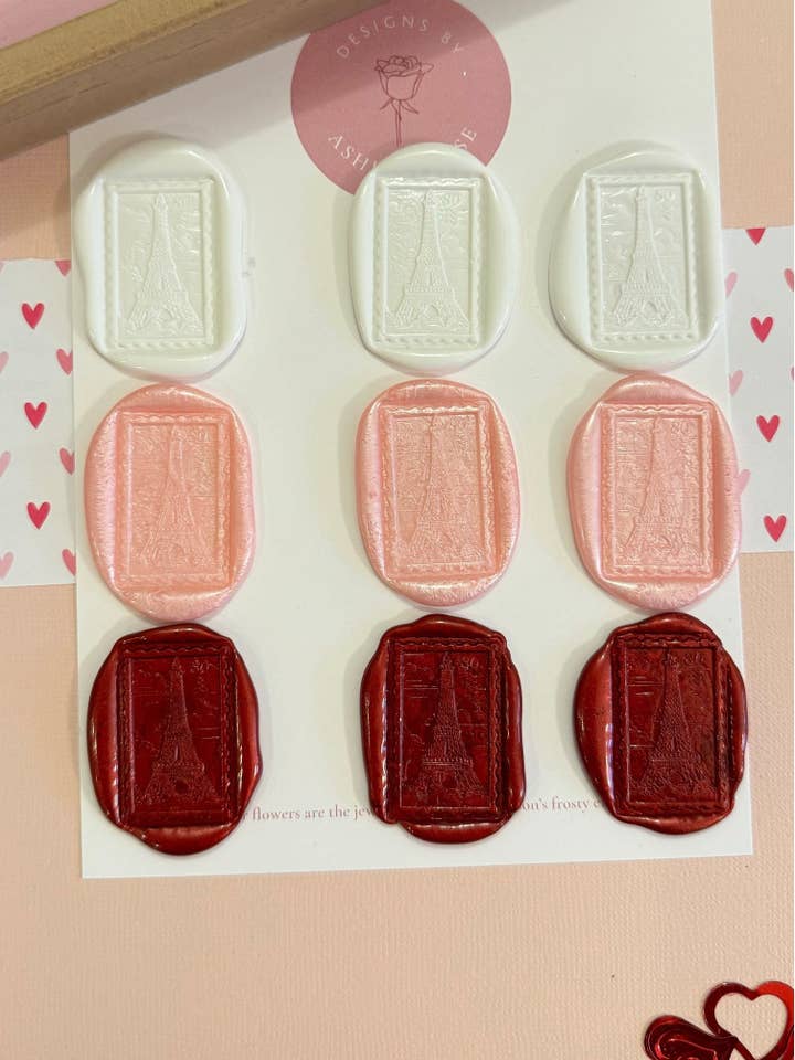 Eiffel Tower Wax Seal Stickers for wholesale by Designs by Ashlyn Rose