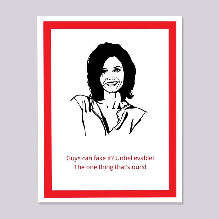 Vänner Monica Faking It-kort för wholesale av Design Corner