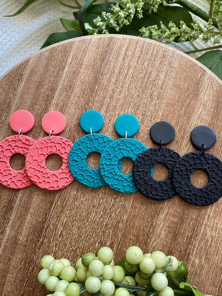 Lava Rock Drop Earrings for wholesale by FS Bennett Design