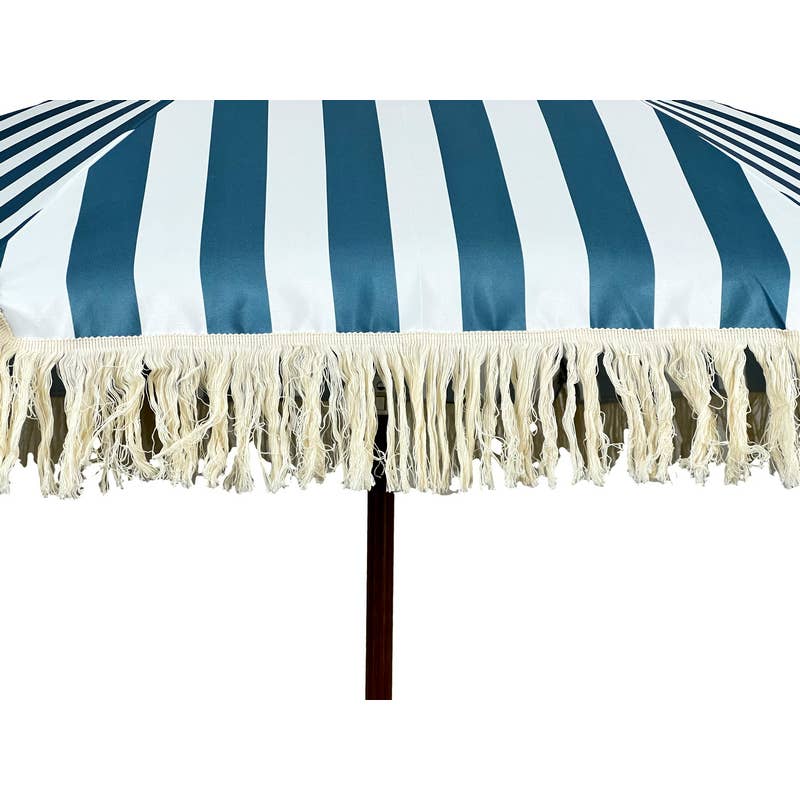 LIFE IS - Wholesale Beach Umbrella - .200 cm sea and garden umbrella with cotton fringes2