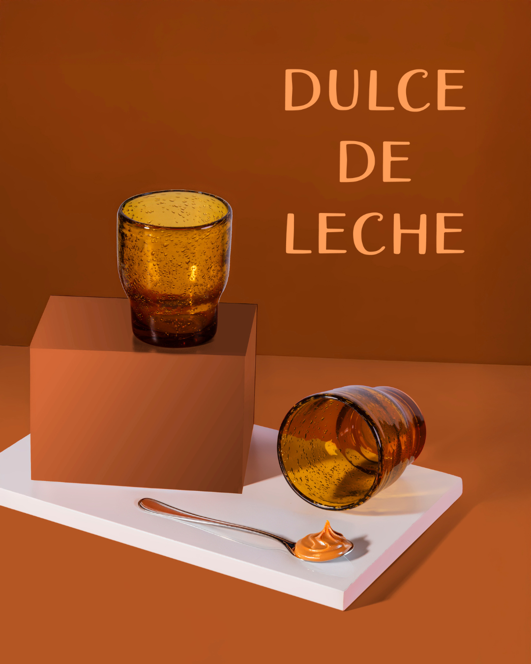 VdE Tivoli 1996 - Wholesale Drinking Glass/Cup - SINGLE AMBER GLASS 325ML DULCE DE LECHE2