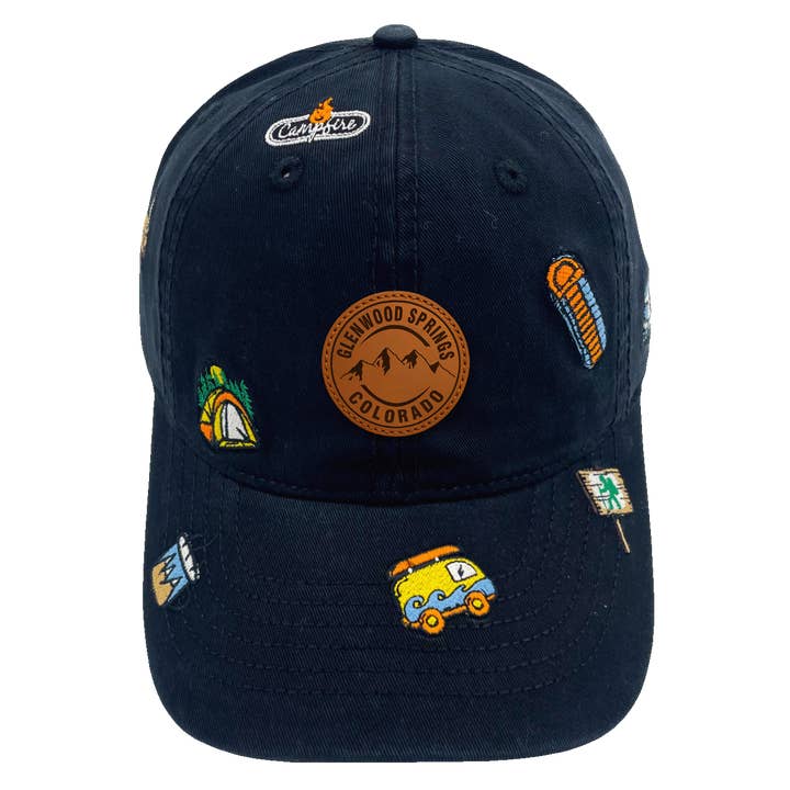 Glenwood Springs Colorado Embroidered Baseball Cap – Mountain Camping Adventure Souvenir Hat for wholesale by Northern Icons Creations INC