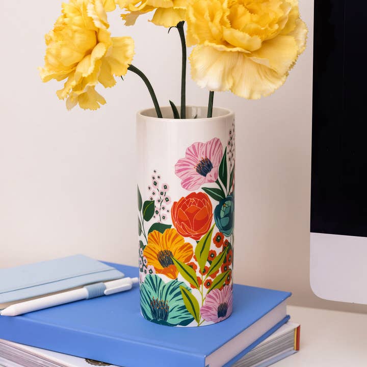 Steel Mill and Co. - Wholesale Vase - Cylinder Vase, Garden Blooms1
