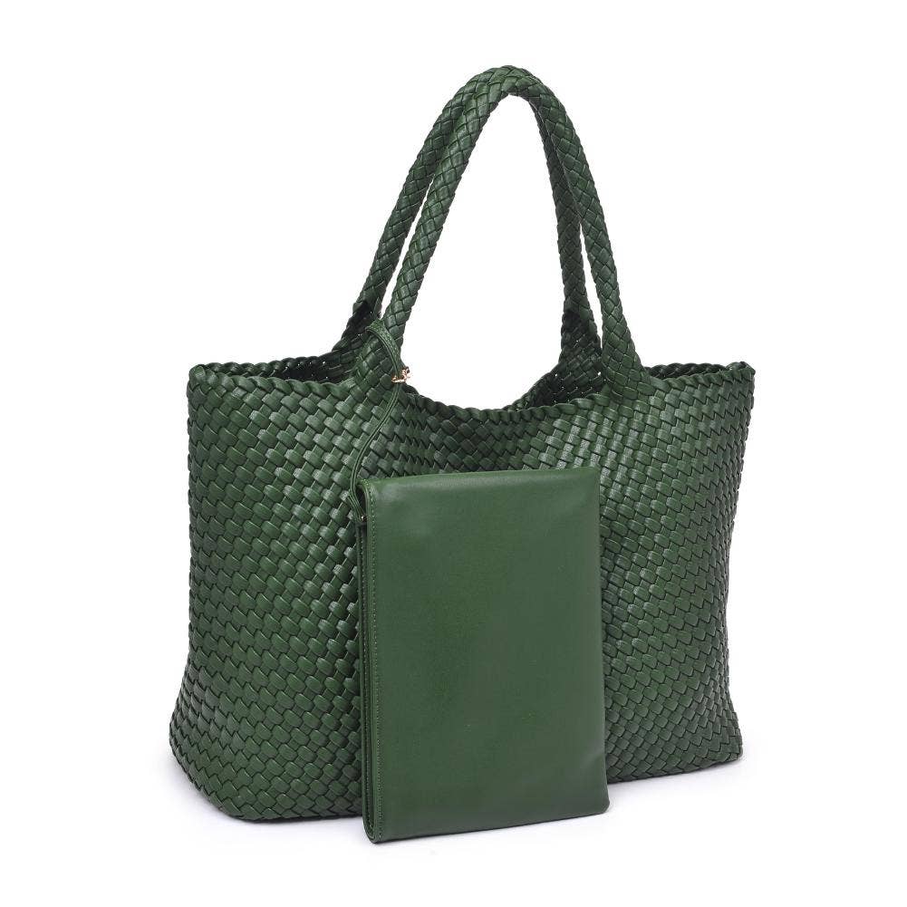 Moda Luxe - Vendita all'ingrosso Borsa tote - Donna - Borsa tote intrecciata in pelle vegana Solana53