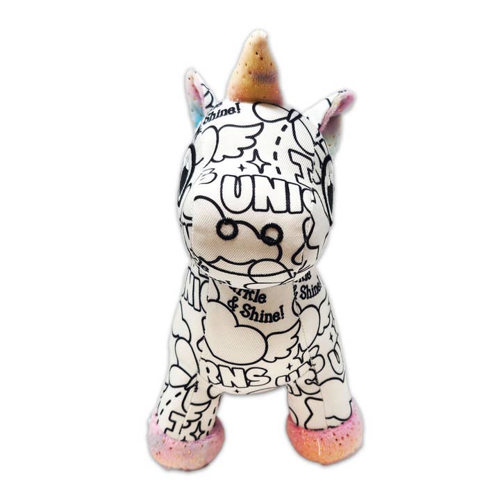 Plushology® by RGU - Wholesale Stuffed/Plush Toy - Kids & Baby - 8.5" Color Me Plush™ Unicorn1