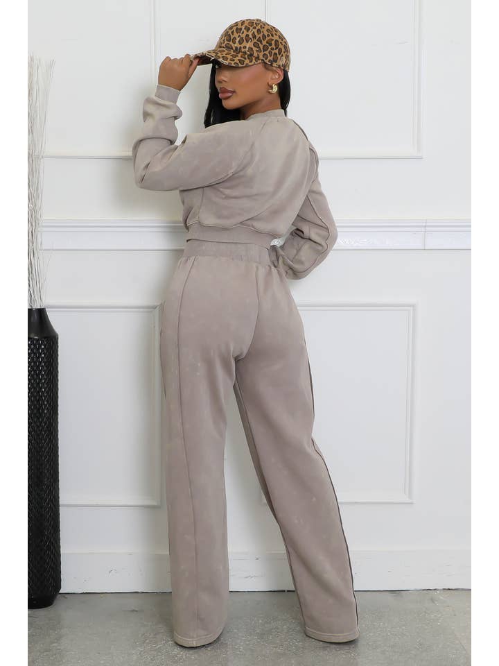 5besties inc - Wholesale Lounge Set - Women's - MINERAL WASH SWEATSHIRTS SET5