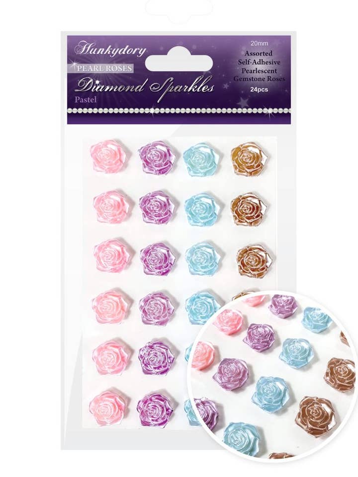Diamond Sparkles Edelstenen - Parelrozen - Pastelkleuren voor wholesale door Ecstasy Crafts Distributing