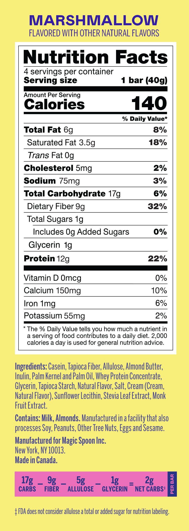 Magic Spoon - Wholesale Snack Bar - Marshmallow 12 Treat Protein Pack ($1.80/Treat)3