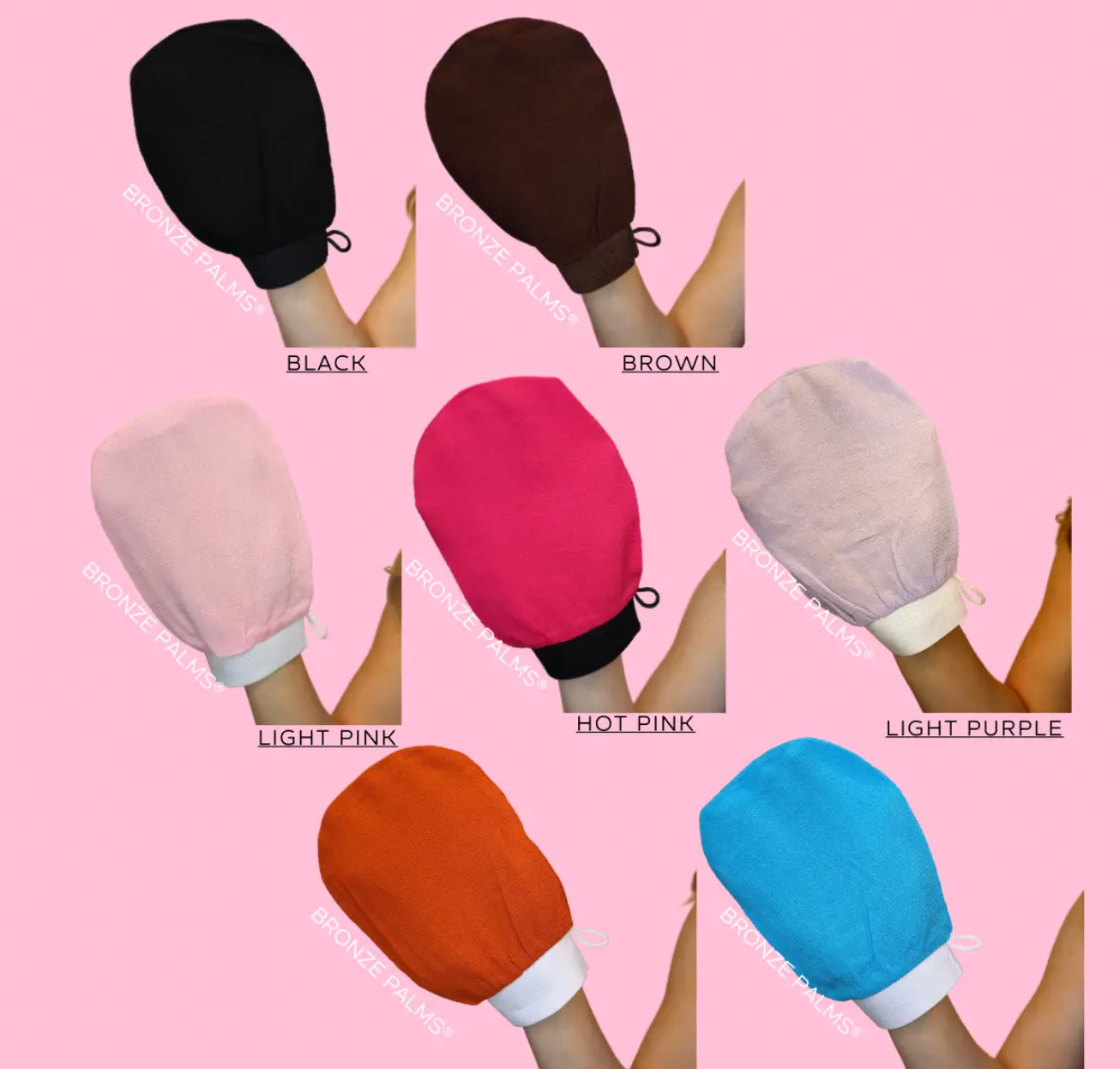 Bronze Palms Beauty - Venta al por mayor Autobronceador - Guante Exfoliante para Preparación de Bronceado en Spray Autobronceador8