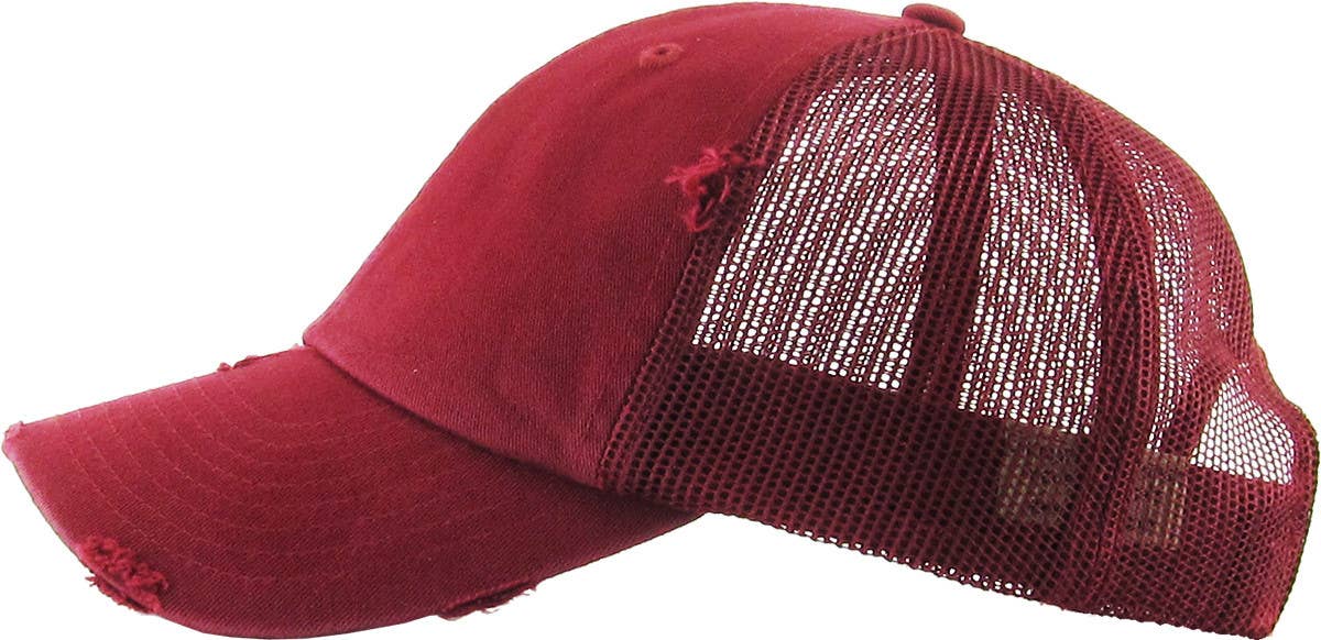 KBETHOS – Großhandel Basecap – Unisex – Vintage-Trucker-Cap mit Mesh-Einsätzen6