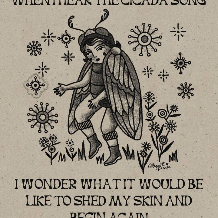 Abigail E. P. - Wholesale Art Print - Cicada Song