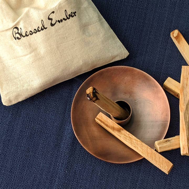 Blessed Ember - Vendita all'ingrosso Portaincensi - Set Regalo Porta Palo Santo con 5 Bastoncini di Palo Santo6