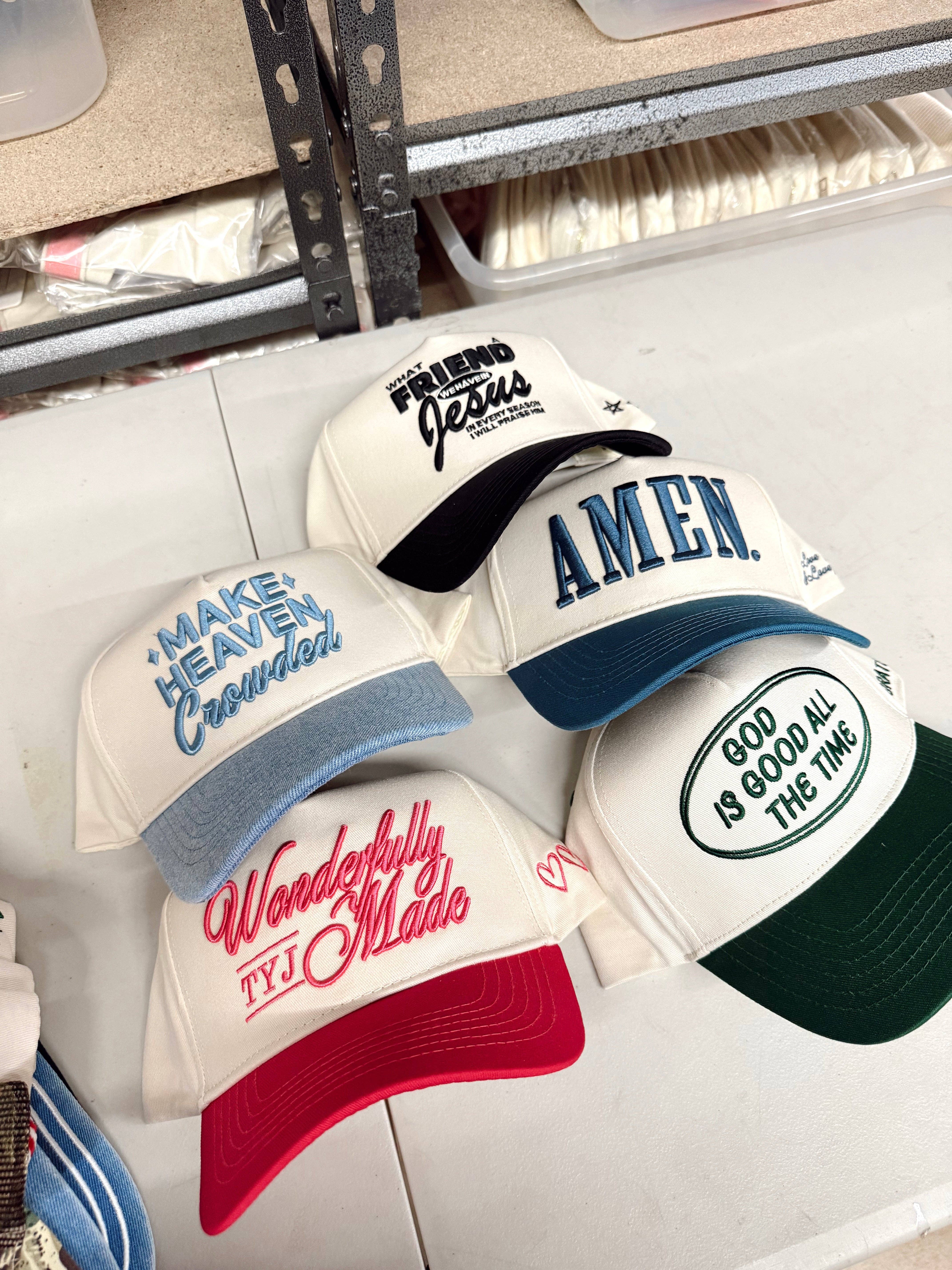 KENZKUSTOMZ - Wholesale Trucker Hat - Women's - Make Heaven Crowded - Denim Vintage Trucker Hat4