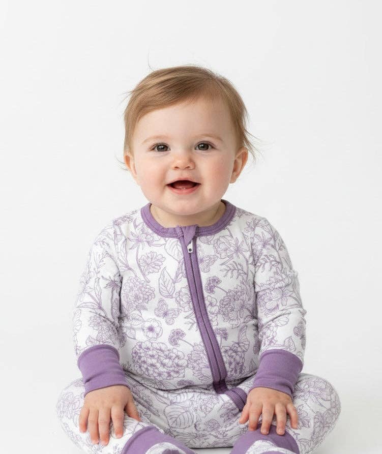 Shae & Palmer - Wholesale Bodysuit (Non-Footed) - Baby - Botanical - Amethyst –  Baby Romper1