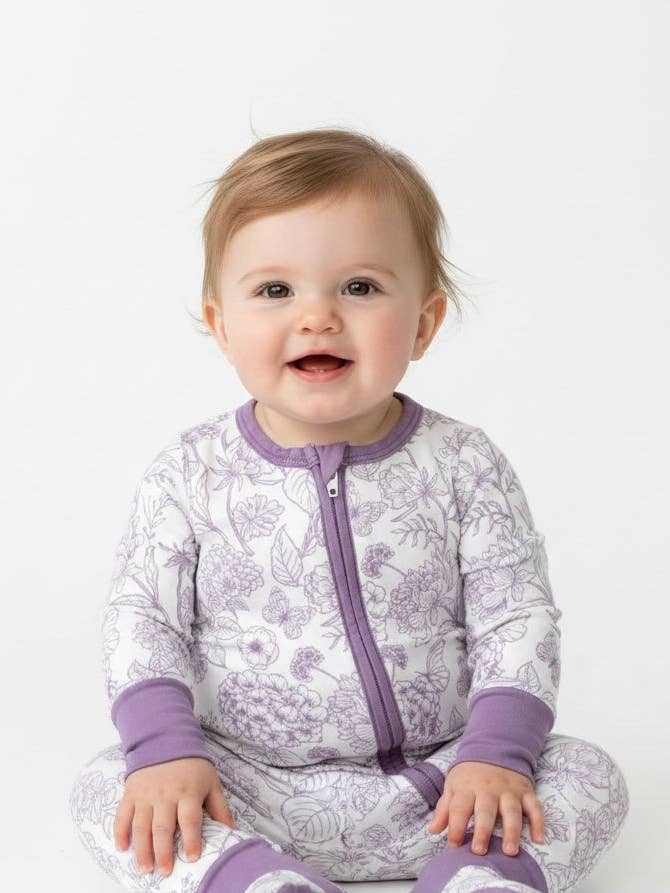 Shae & Palmer - Wholesale Bodysuit (Non-Footed) - Baby - Botanical - Amethyst – Baby Romper1