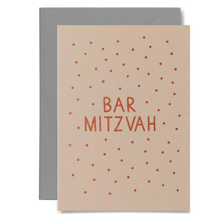 Me & Amber - Wholesale Congratulations card - BAR MITZVAH - various colours1