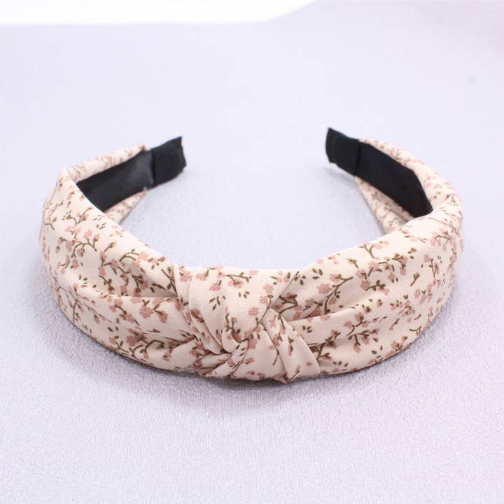 ACCITY - Wholesale Fashion Headband - Women's - SIMPLE PRINT NEW CROSS KNOT HEADBAND_CWAHA1671