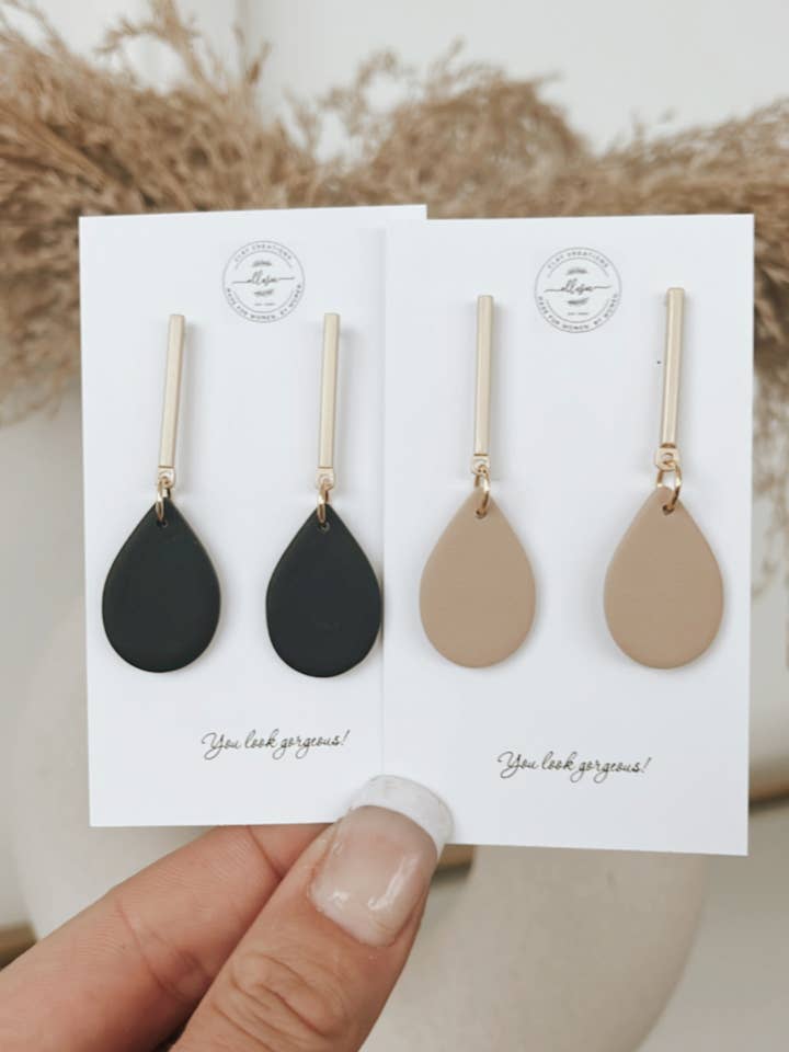 Bar Tear Drop Dangles for wholesale by ElleseeWomen