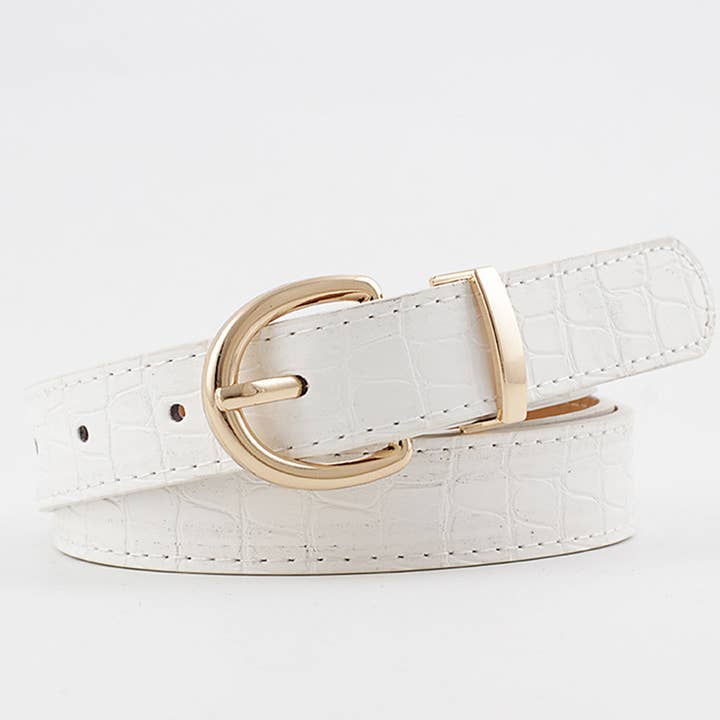 ACCITY - Wholesale Belt - Women's - ROUND BUCKLE LEATHER BELT_CWABE00819