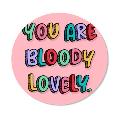 Ímãs 'You are bloody lovely rainbow t por atacado de ART WOW
