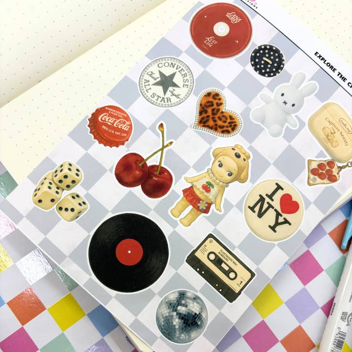 Kish B. Designs - Wholesale Sticker - Explore the City| Journal| Junk Journal| Sticker Sheet 1