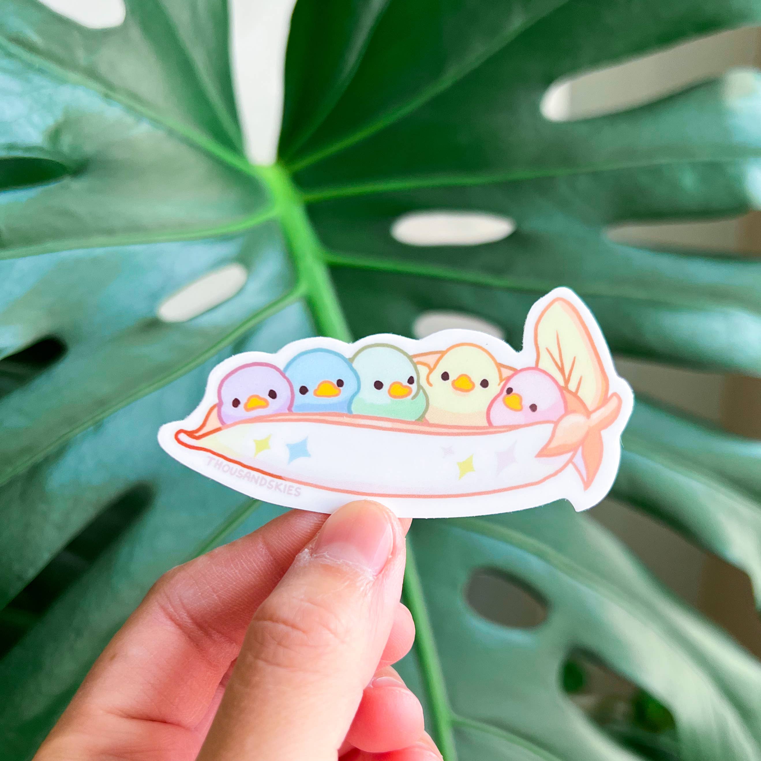 Thousand Skies - Wholesale Sticker - Vinyl Sticker Rainbow Peapod Duckies