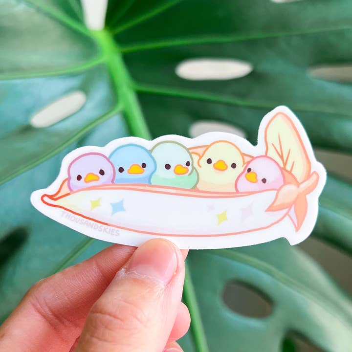 Thousand Skies - Wholesale Sticker - Vinyl Sticker Rainbow Peapod Duckies0