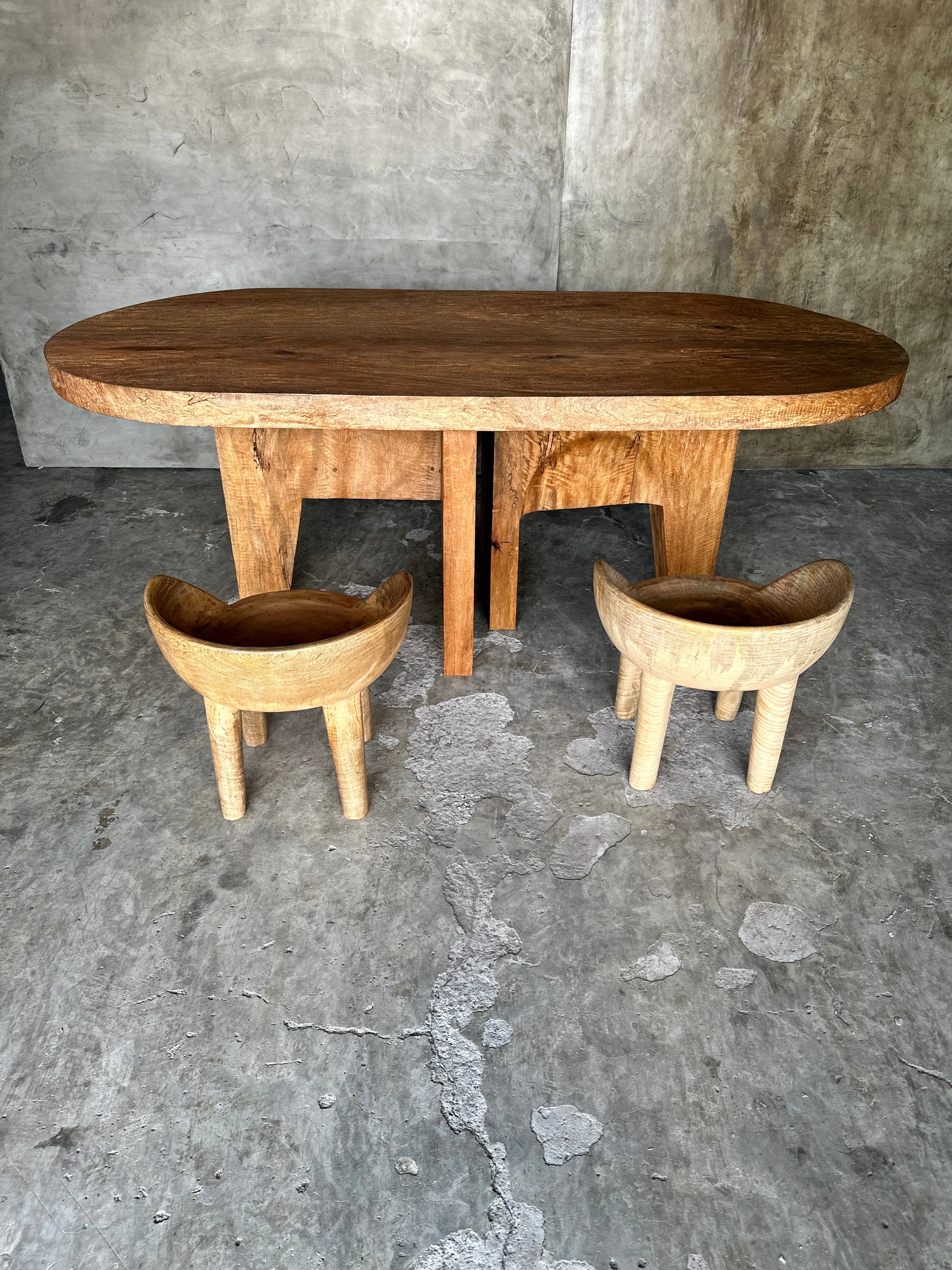 Office Objets - Wholesale Coffee Table - Massive mango wood table 2m10x1m35