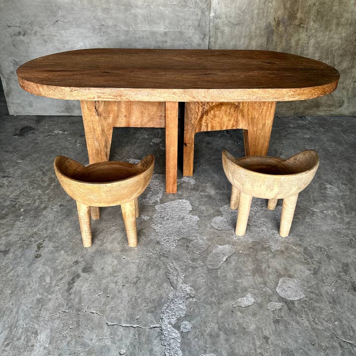 Office Objets - Wholesale Coffee Table - Massive mango wood table 2m10x1m35