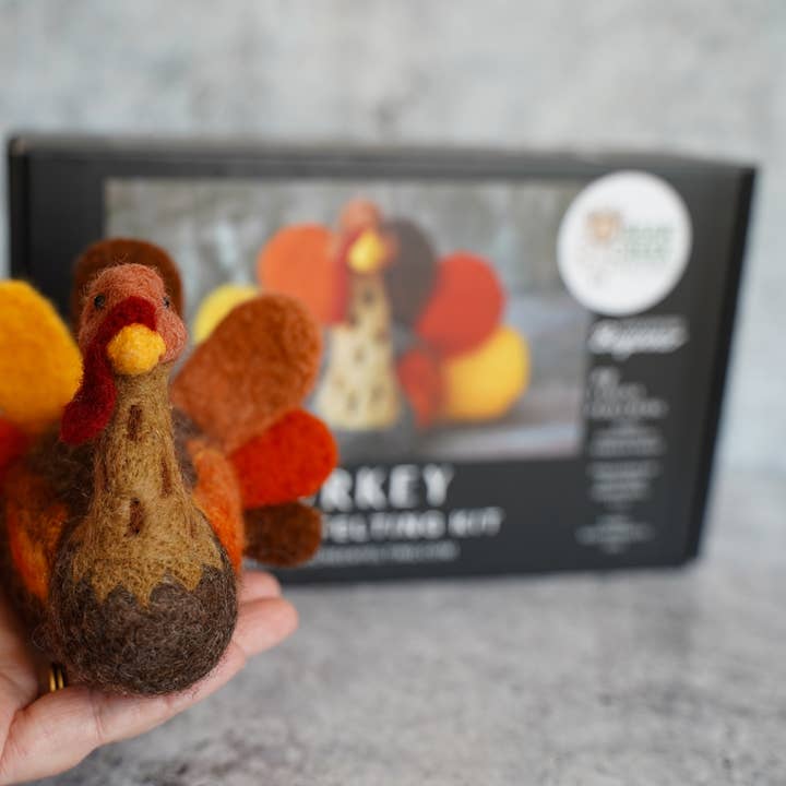 Bear Creek Felting - Wholesale DIY Craft Kit - Turkey Needle Felting Kit9