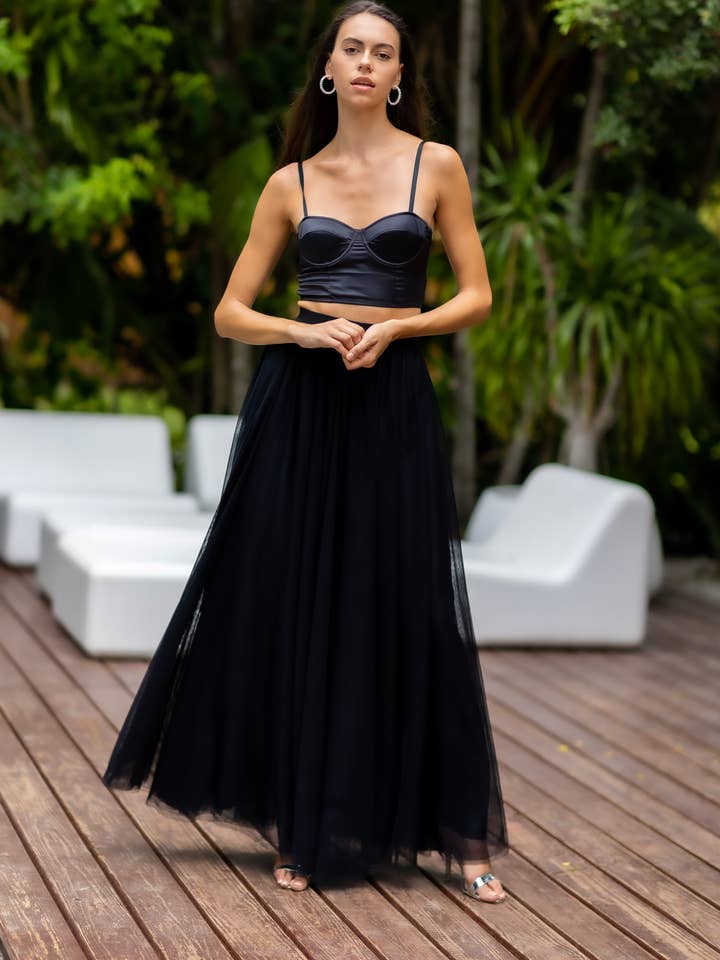 Sylvie Muller - Wholesale Skirt - Women's - Gala Black Tutu tulle skirt