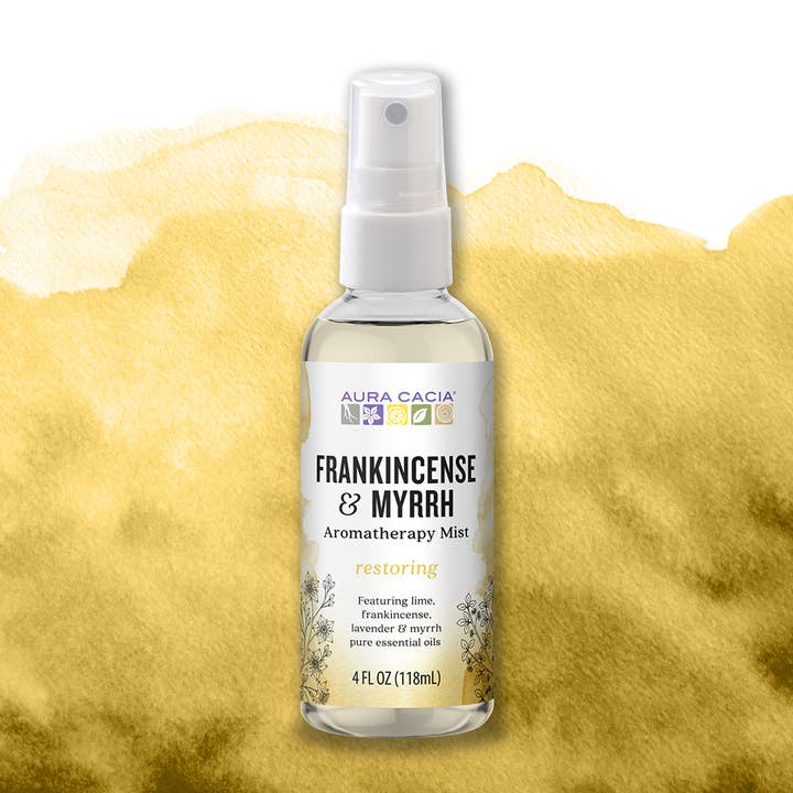 Restoring Frankincense & Myrrh Aromatherapy Mist 4 Fl Oz for wholesale by Aura Cacia