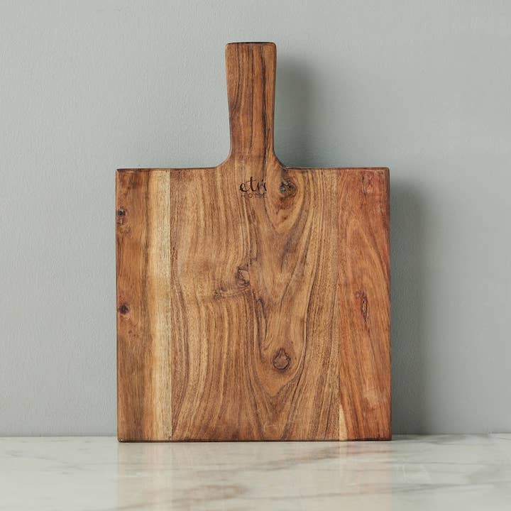 etúHOME - Wholesale Cutting Board - French Square Cutting Board + Bowl Combo with Handle, Small2