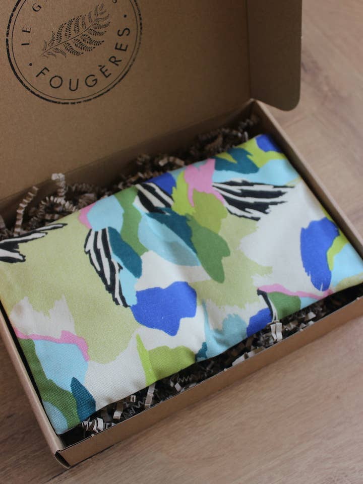 Kleine trockene Wärmflasche mit Leinsamen - Jungle Pop für den Großhandel von Le Gang des Fougères