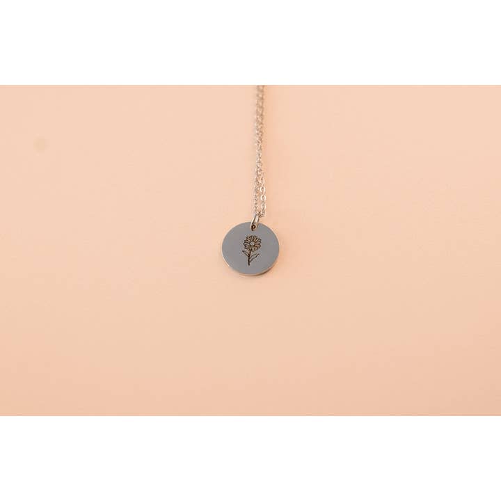 Daisy Flower Necklace for wholesale by Rhoadside Boutique