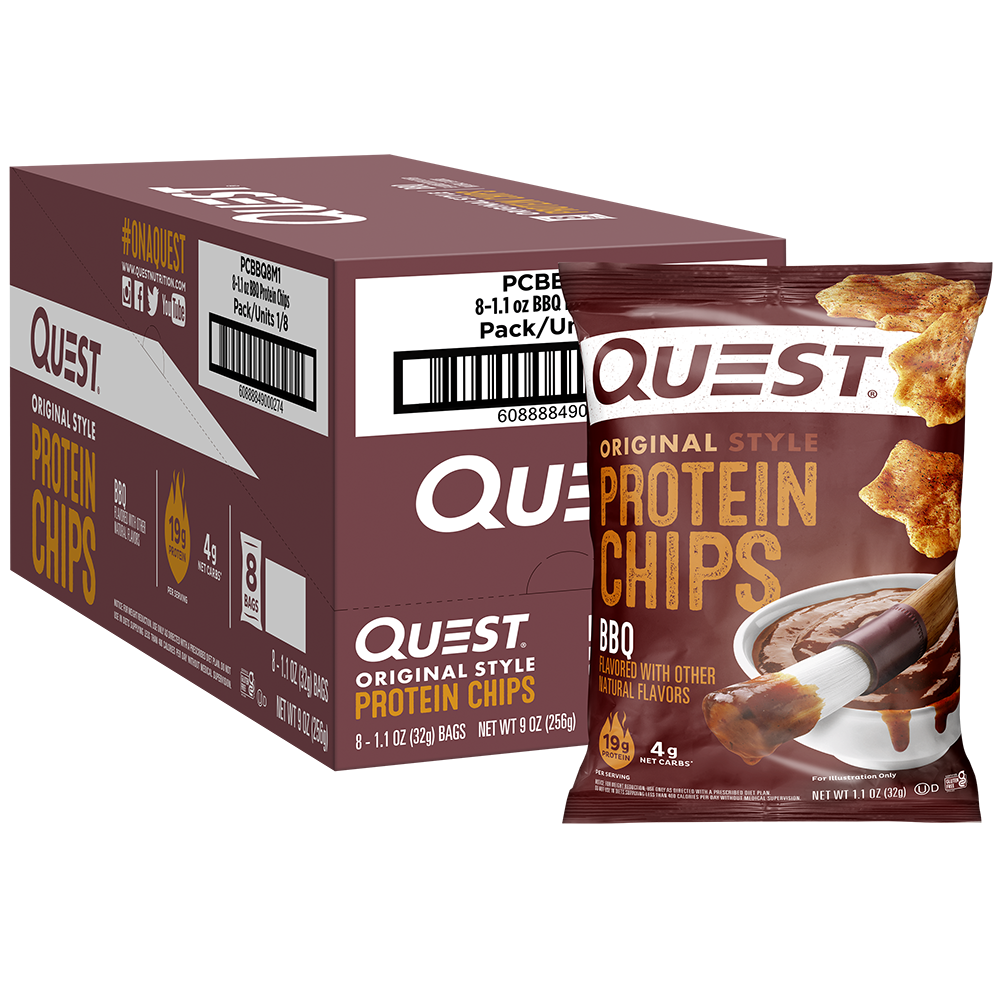 L&F Universal Goods - Wholesale Chips - QUEST PROTEIN CHIPS 8/1.2OZ BARBECUE0