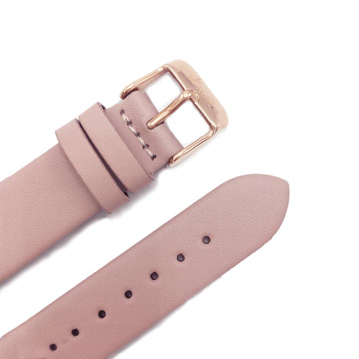 Light pink strap - rose gold buckle for wholesale by Kauai watches
