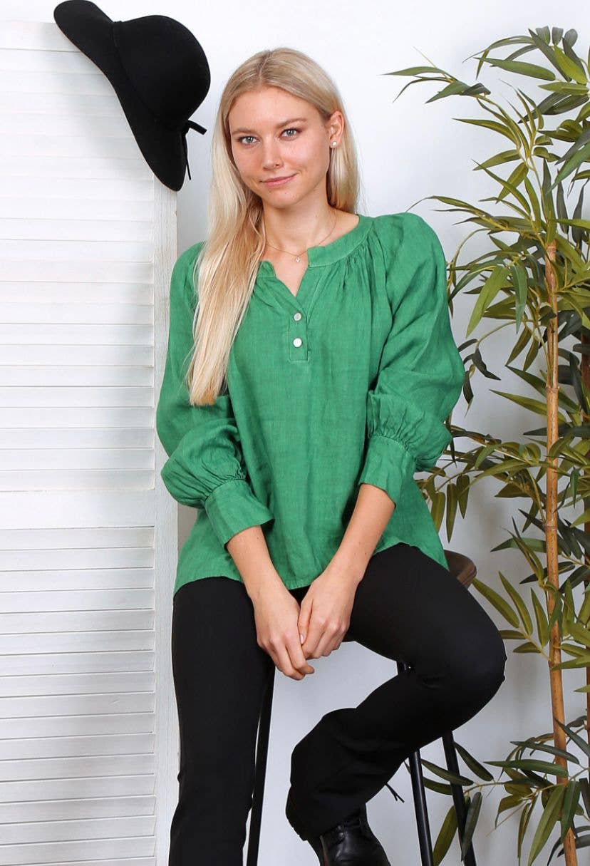 LÉA & LUC – wholesale Blus - Dam – Blus i 100 % linne REF.79234