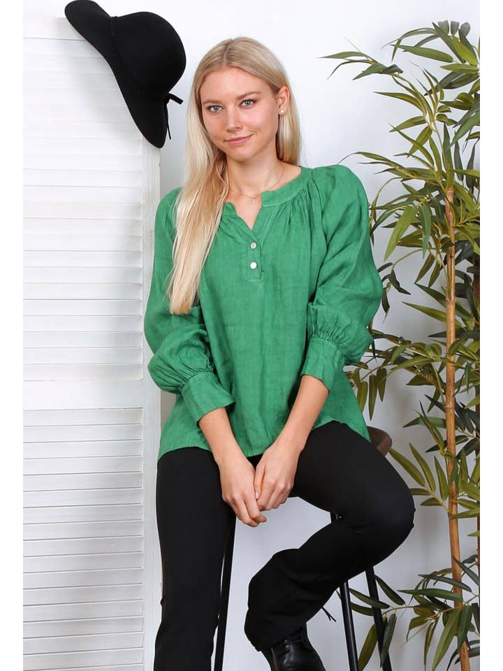 LÉA & LUC – wholesale Blus - Dam – Blus i 100 % linne REF.79234