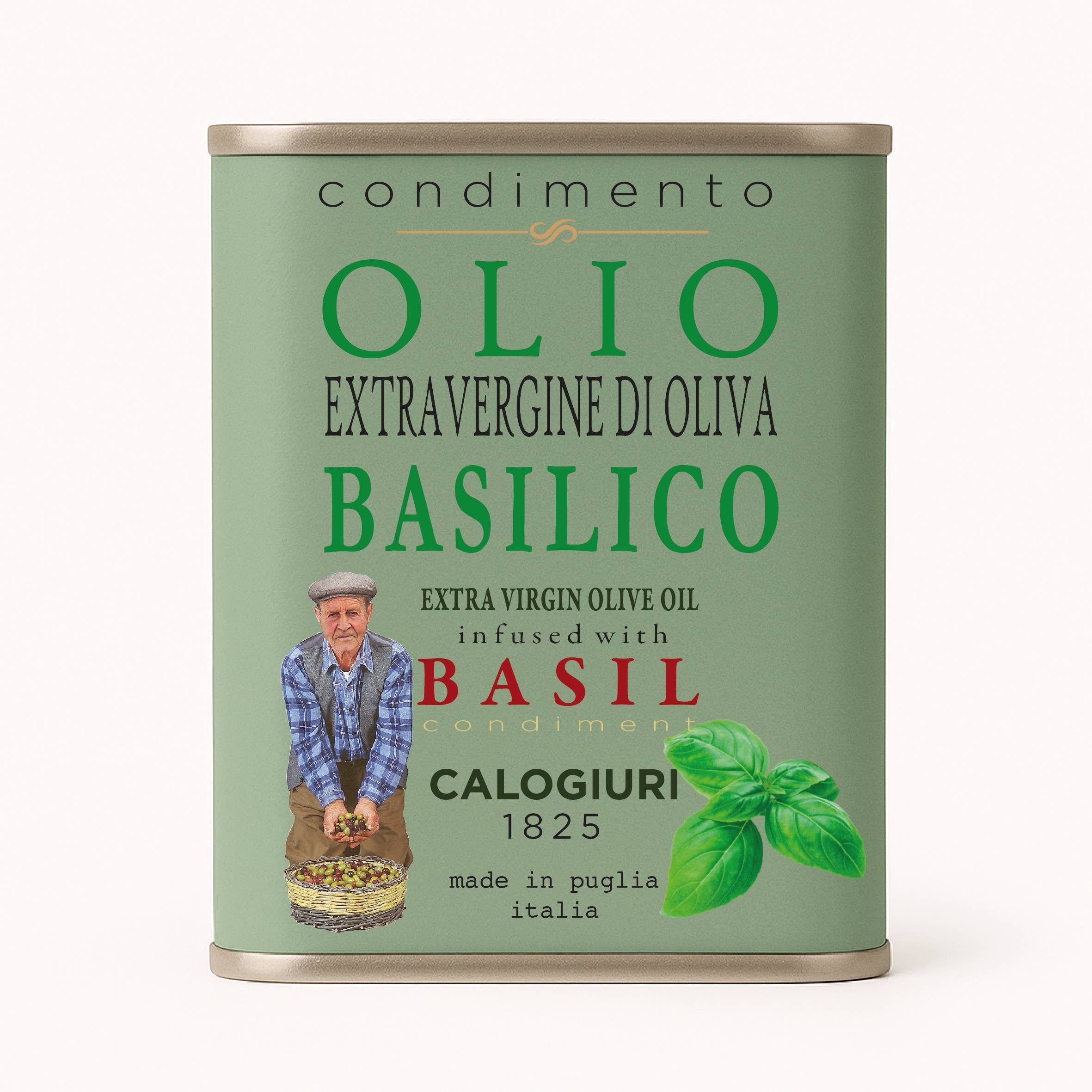Vincotto Balsamico Gianni Calogiuri Azienda Agricola - Wholesale Olive Oil - Flavored ExtraVirgin Olive Oil Tin Set. Small Size,Big Taste6